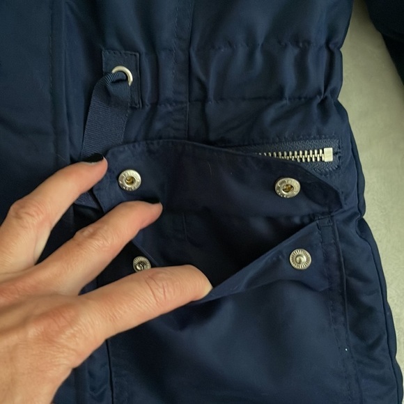 (NWT) Justice Big Girl’s Navy Hooded Parka Jacket, Size: (6/7) - Picture 6 of 16